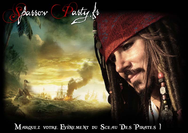 Marquez du sceau des pirates votre evenement!. Engagez le sosie du fameux Pirate des Caraibes : Jack Sparrow.